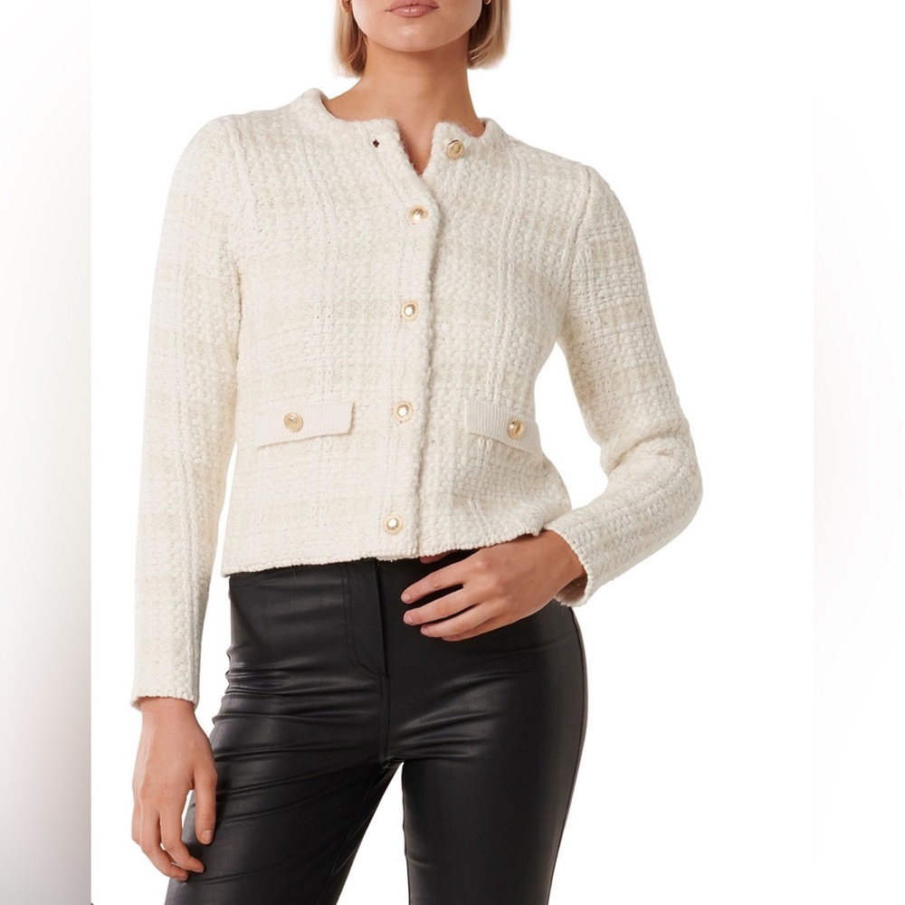 Ever New Cream Cardigan with Gold Buttons